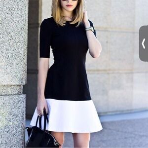 Banana Republic Black and White Mini Dress